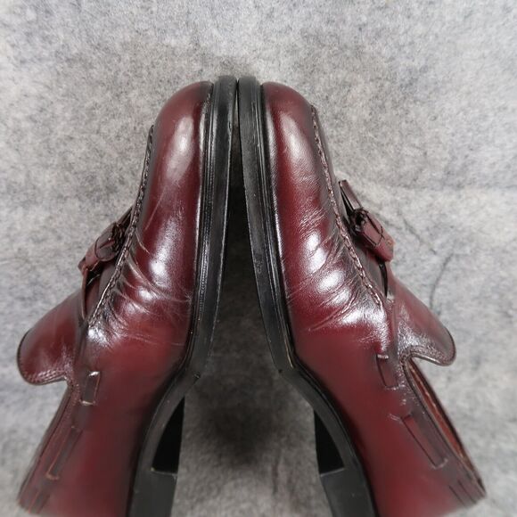 HH Brown Shoes Mens 9 Loafer Tassel Dress Handcrafted Water Mocs Leather Vintage - Picture 11 of 16